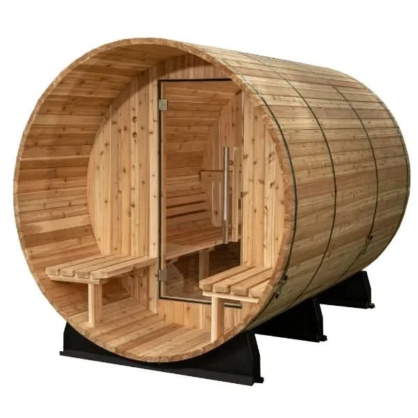 Almost Heaven Charleston 4 Person Canopy Barrel Sauna - Image 17