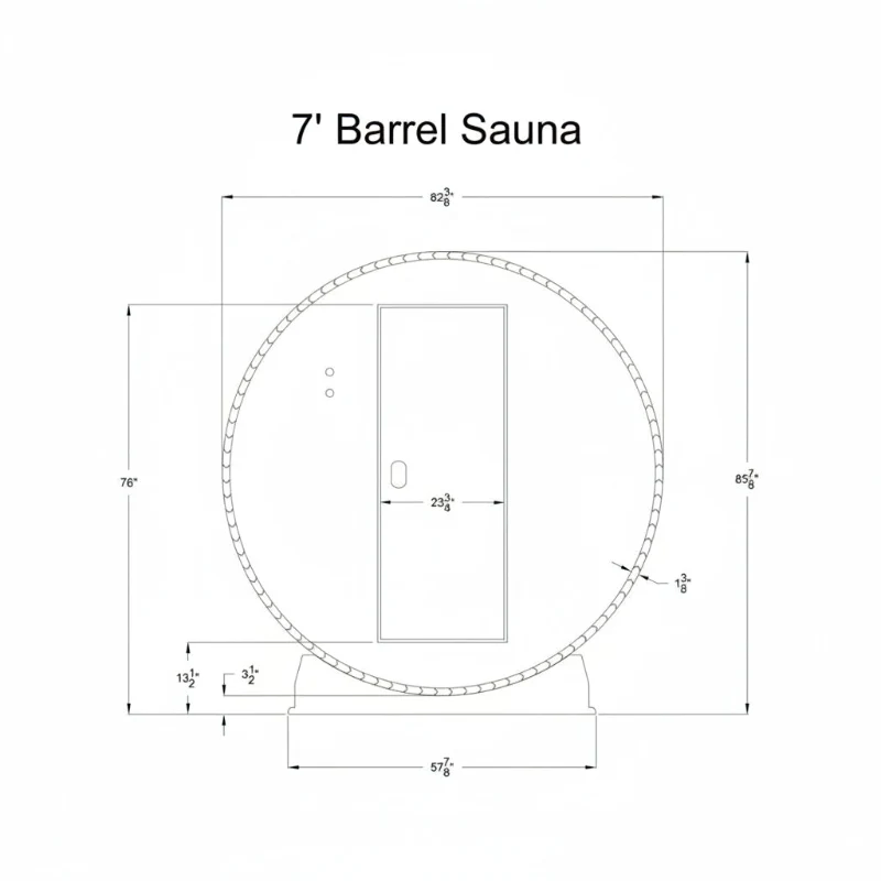 Almost Heaven Phoenix 6 Person Luxury Barrel Sauna - Image 15