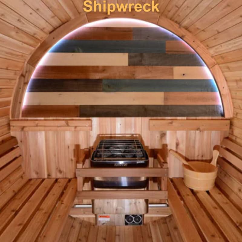 Almost Heaven Charleston 4 Person Canopy Barrel Sauna - Image 9