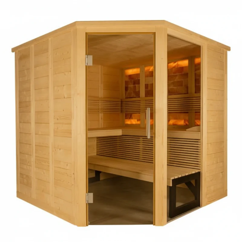 Almost Heaven Indoor Himalaya Corner 6 Person Indoor Sauna - Image 3