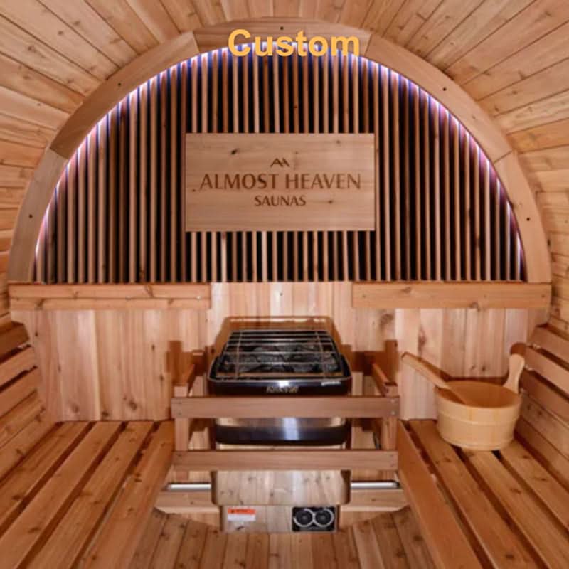 Almost Heaven Phoenix 6 Person Luxury Barrel Sauna - Image 12