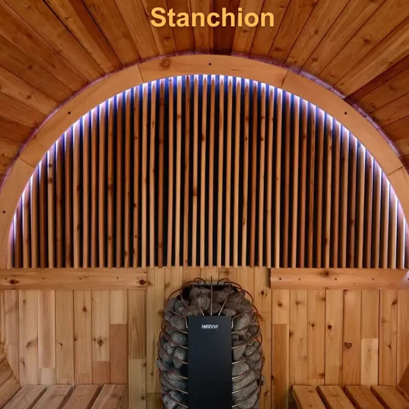 Almost Heaven Phoenix 6 Person Luxury Barrel Sauna - Image 13