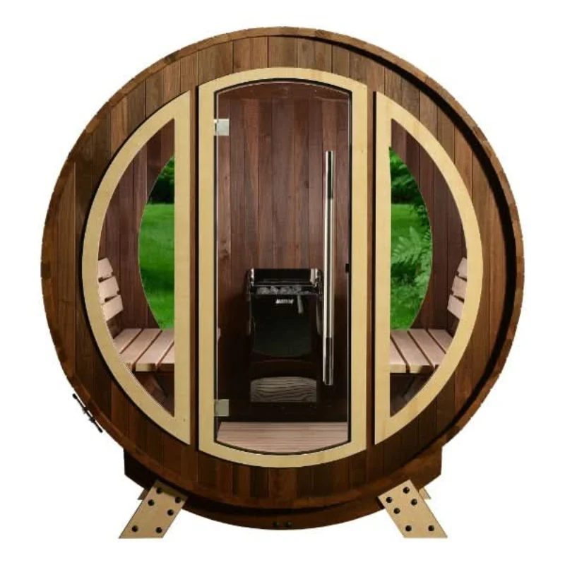 Almost Heaven Phoenix 6 Person Luxury Barrel Sauna - Image 5