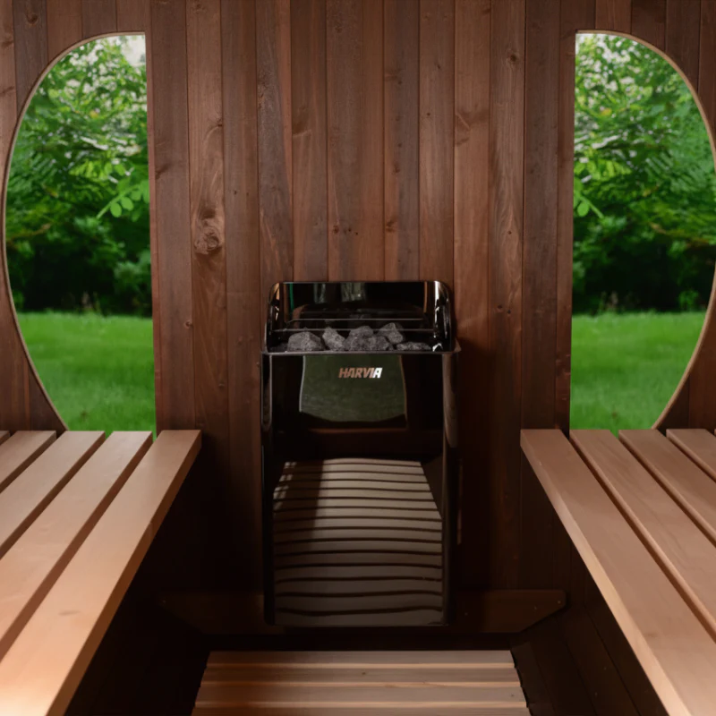 Almost Heaven Phoenix 6 Person Luxury Barrel Sauna - Image 6