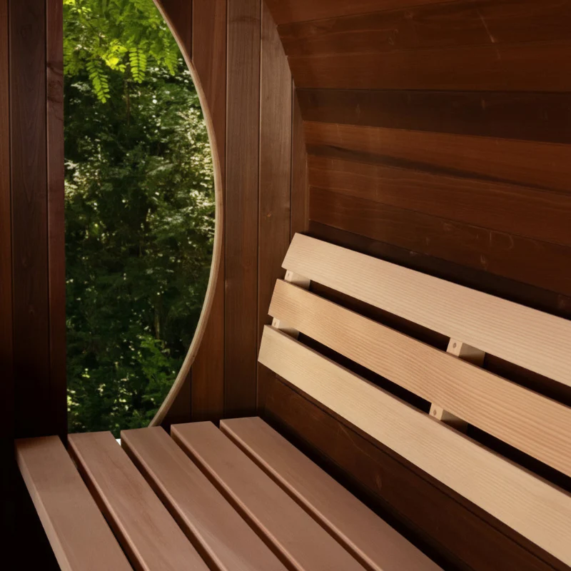 Almost Heaven Phoenix 6 Person Luxury Barrel Sauna - Image 9