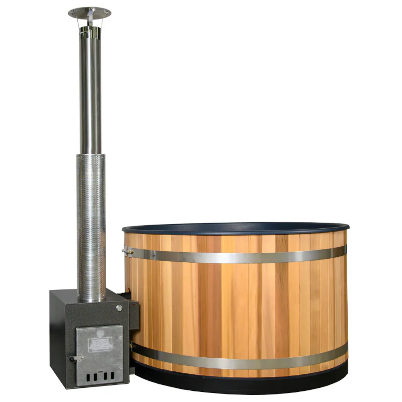 Almost Heaven Pinnacle 4 Person Barrel Sauna + Almost Heaven Kirami 4 Person Hot Tub - Image 3