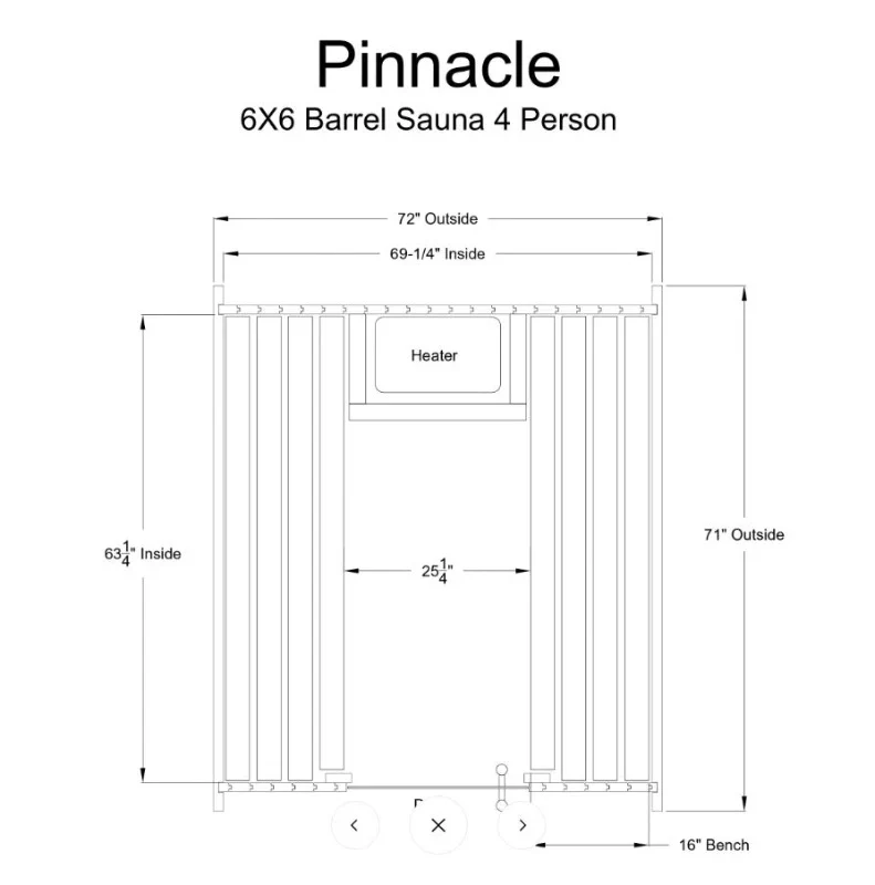Almost Heaven Pinnacle 4 Person Barrel Sauna + Almost Heaven Kirami 4 Person Hot Tub - Image 6