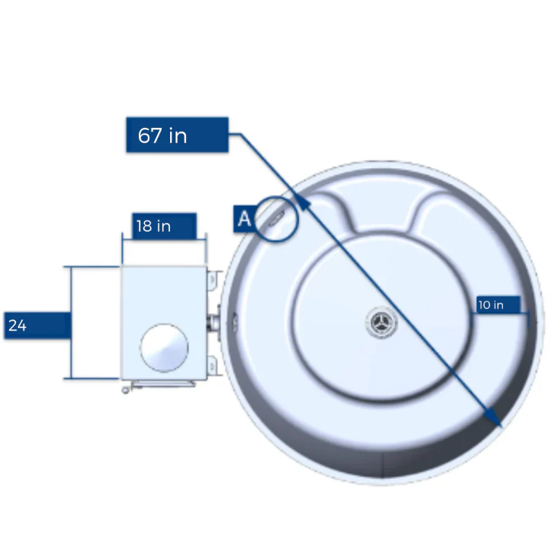 Almost Heaven Pinnacle 4 Person Barrel Sauna + Almost Heaven Kirami 4 Person Hot Tub - Image 9