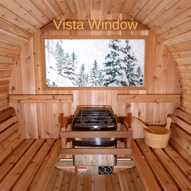 Almost Heaven Pinnacle 4 Person Standard Barrel Sauna - Image 14