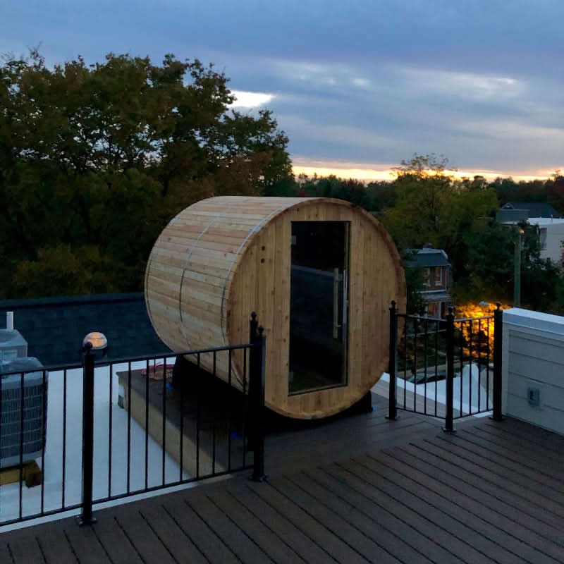 Almost Heaven Pinnacle 4 Person Standard Barrel Sauna - Image 6