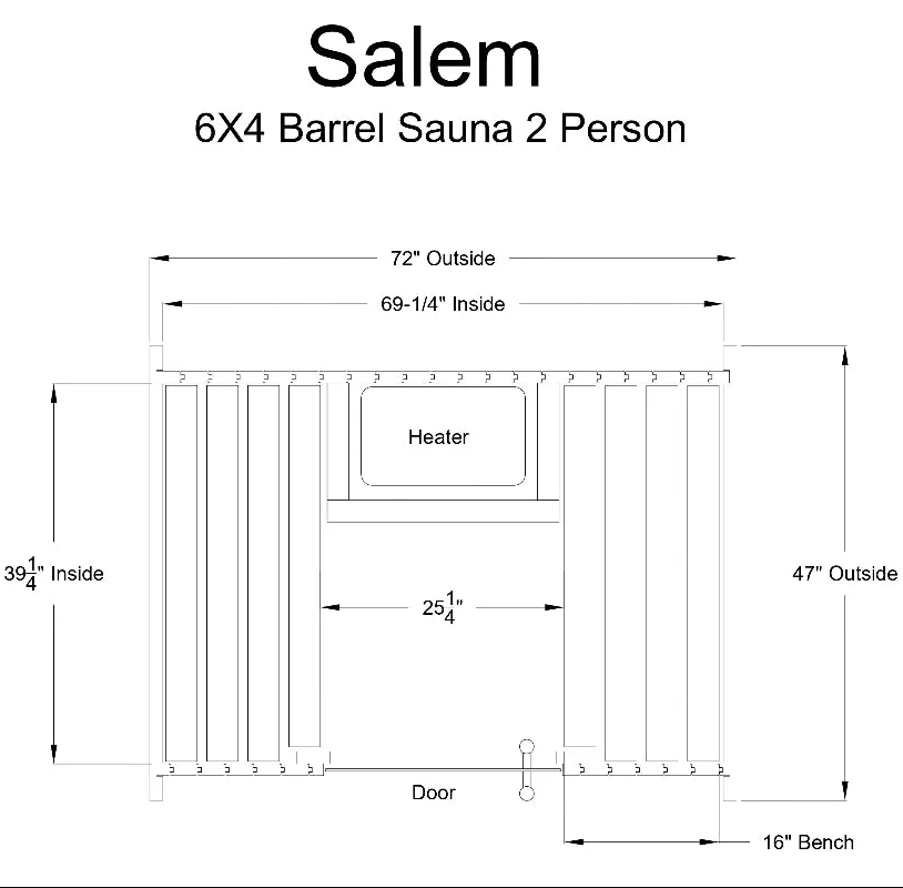 Almost Heaven Salem 2 Person Barrel Sauna & Almost Heaven Sindri 2 Person Wood Fired Hot Tub - Image 5