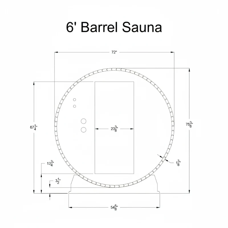 Almost Heaven Salem 2 Person Barrel Sauna & Almost Heaven Sindri 2 Person Wood Fired Hot Tub - Image 6