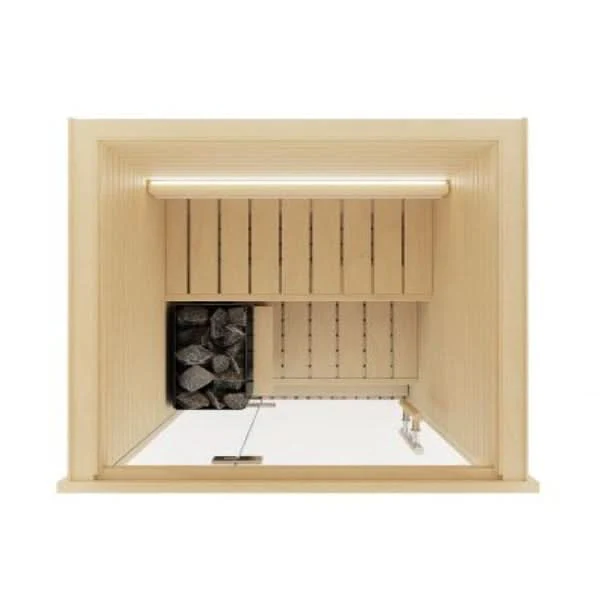 Auroom Cala Glass Mini Sauna Kit-Aspen - Image 5