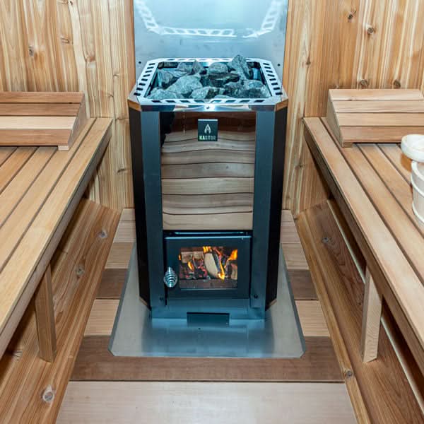 Dundalk LeisureCraft Canadian Timber Georgian 5-6 Person Cabin Sauna with Changeroom - Image 13