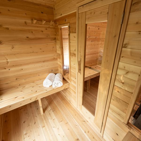 Dundalk LeisureCraft Canadian Timber Georgian 5-6 Person Cabin Sauna with Changeroom - Image 6