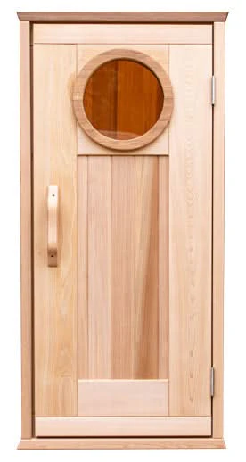 Dundalk LeisureCraft Knotty Cedar Outdoor Cabin Sauna - Image 11
