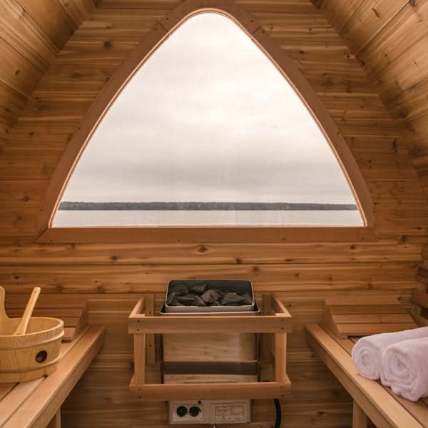 Dundalk LeisureCraft Knotty Cedar POD Sauna - Image 3