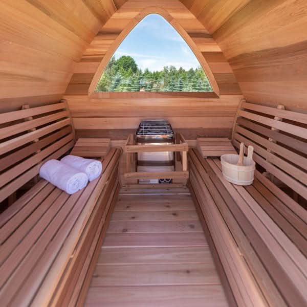 Dundalk LeisureCraft Knotty Cedar POD Sauna - Image 4
