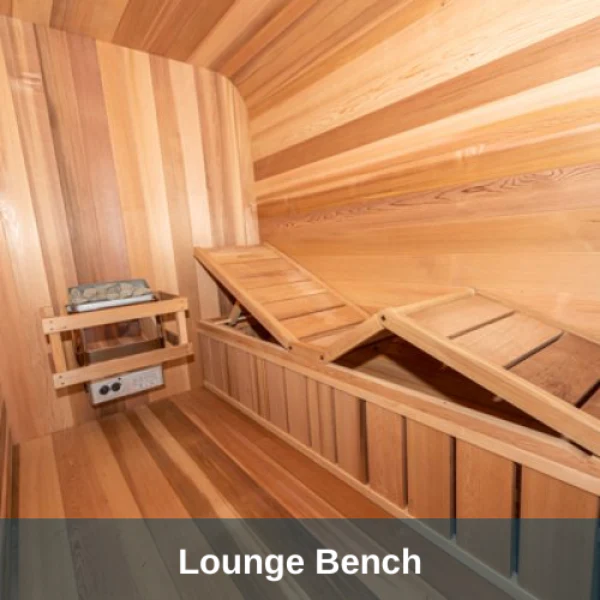 Dundalk LeisureCraft Clear Cedar Outdoor Luna Sauna - Image 10