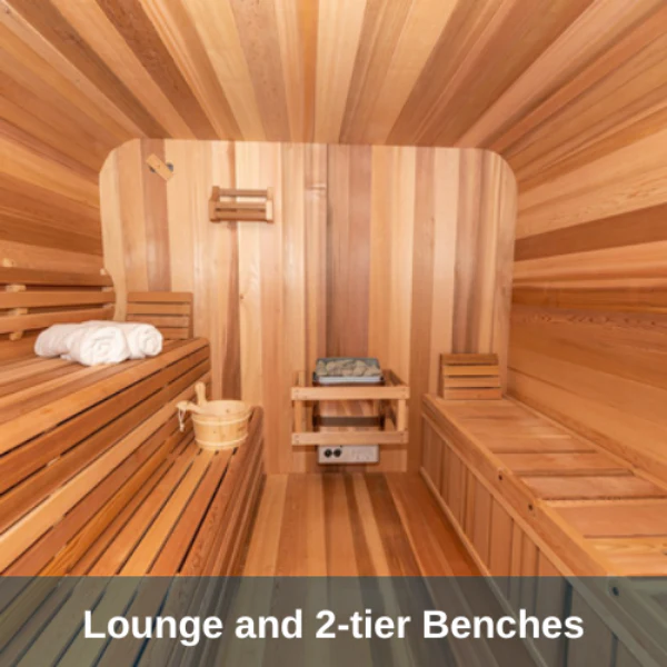 Dundalk LeisureCraft Clear Cedar Outdoor Luna Sauna - Image 15