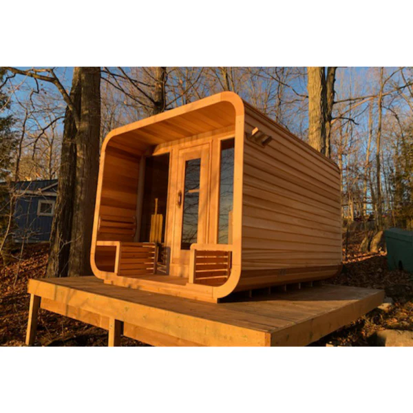 Dundalk LeisureCraft Clear Cedar Outdoor Luna Sauna - Image 5