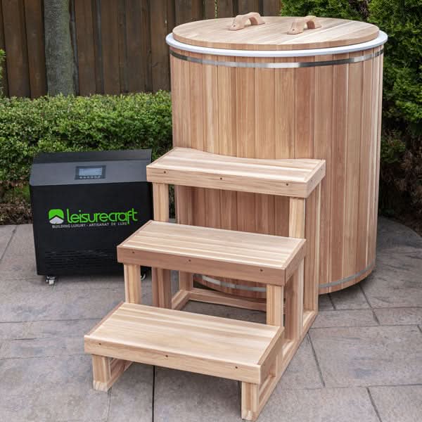 Dundalk LeisureCraft The Arctic Cold Plunge Tub - Clear Red Cedar - Image 3