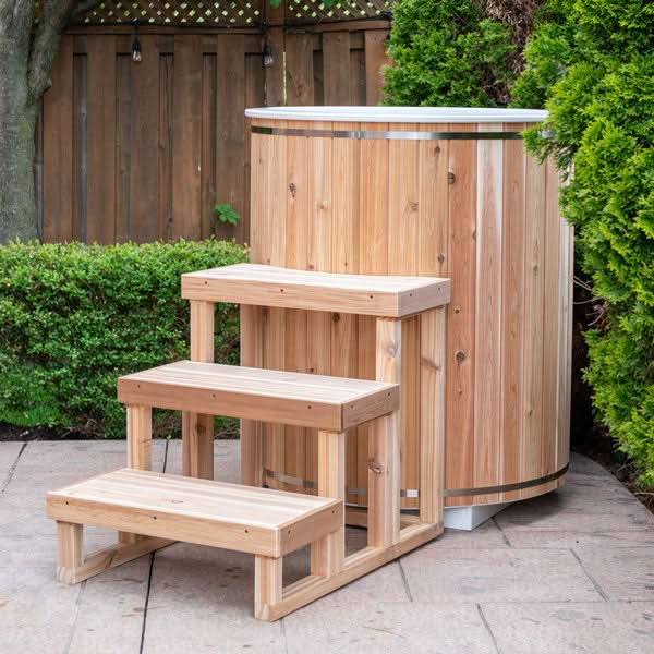 Dundalk LeisureCraft The Arctic Cold Plunge Tub - Knotty Red Cedar - Image 5