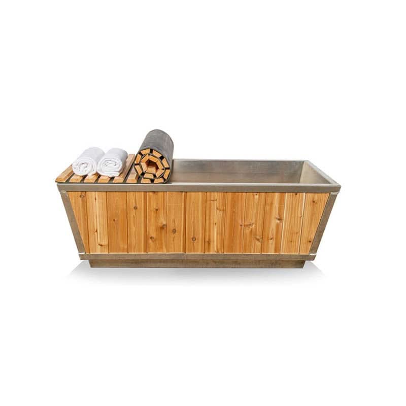 Dundalk LeisureCraft The Glacier Cold Plunge Tub - Knotty Red Cedar - Image 15