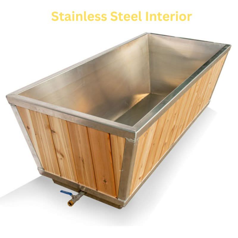 Dundalk LeisureCraft The Glacier Cold Plunge Tub - Knotty Red Cedar - Image 16