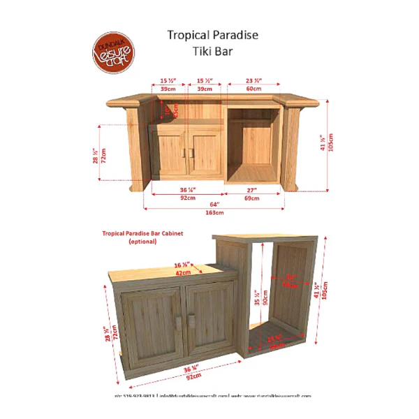 Dundalk Leisure New Tropical Paradise Tiki Bar - Image 12