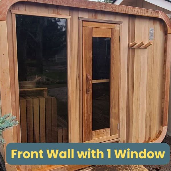Dundalk Leisure Knotty Cedar Outdoor Luna Sauna - Image 13