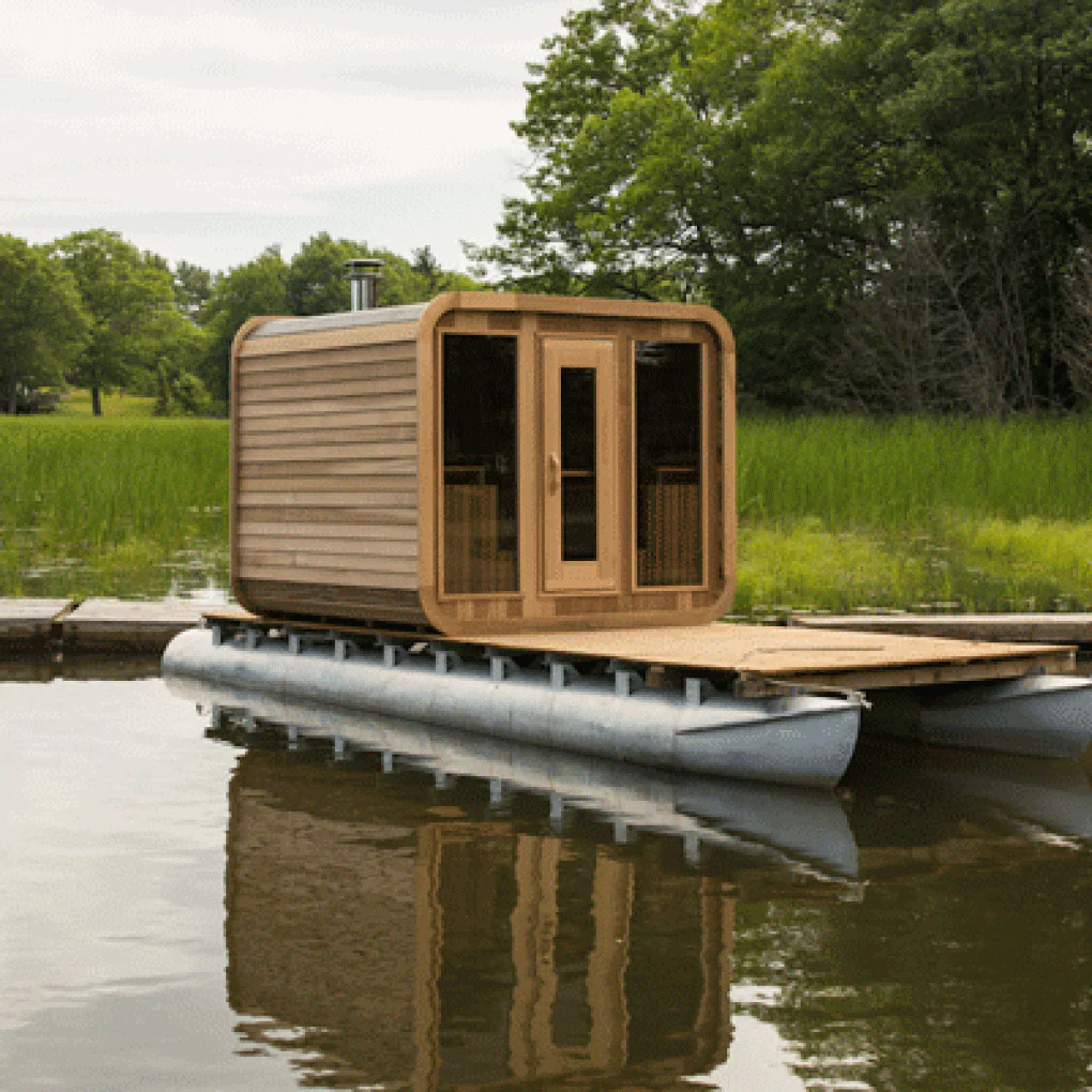 Dundalk Leisure Knotty Cedar Outdoor Luna Sauna - Image 17