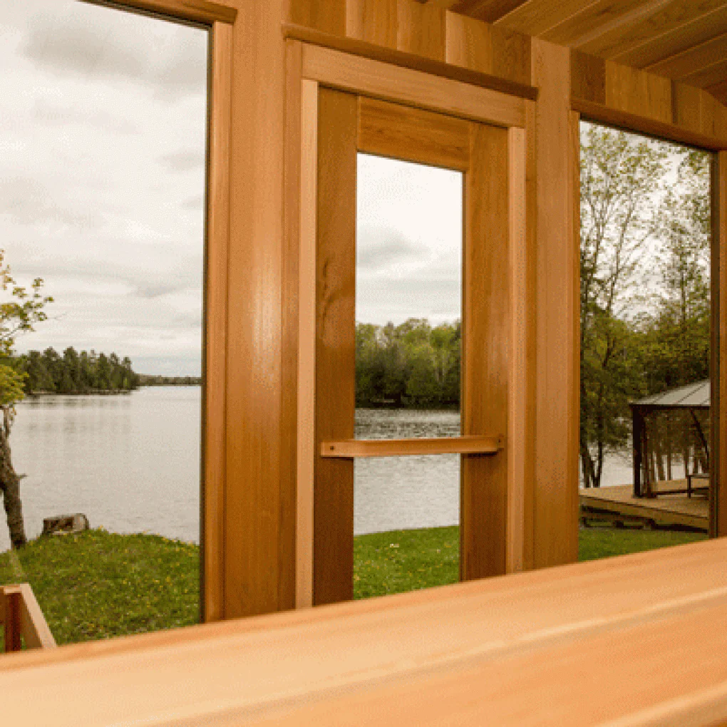 Dundalk Leisure Knotty Cedar Outdoor Luna Sauna - Image 22