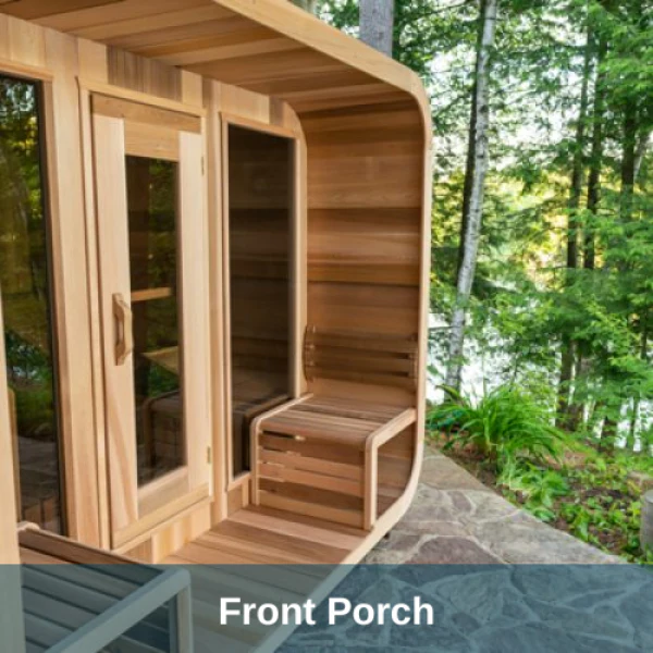 Dundalk Leisure Knotty Cedar Outdoor Luna Sauna - Image 9