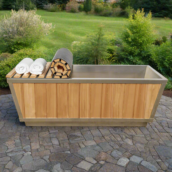 Dundalk LeisureCraft The Glacier Cold Plunge Tub - Clear Red Cedar - Image 3