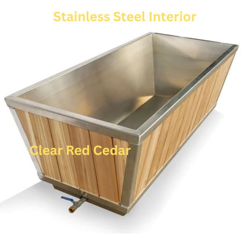 Dundalk LeisureCraft The Glacier Cold Plunge Tub - Clear Red Cedar - Image 8
