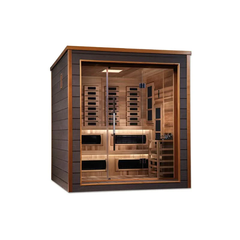 Golden Designs Karlstad 6 Person Outdoor-Indoor PureTech™ Hybrid Full Spectrum Sauna (GDI-8226-01) - Image 10