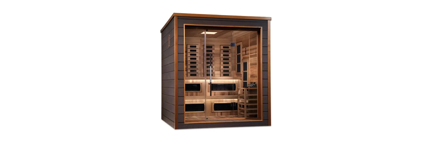 Golden Designs Karlstad 6 Person Outdoor-Indoor PureTech™ Hybrid Full Spectrum Sauna (GDI-8226-01) - Image 14