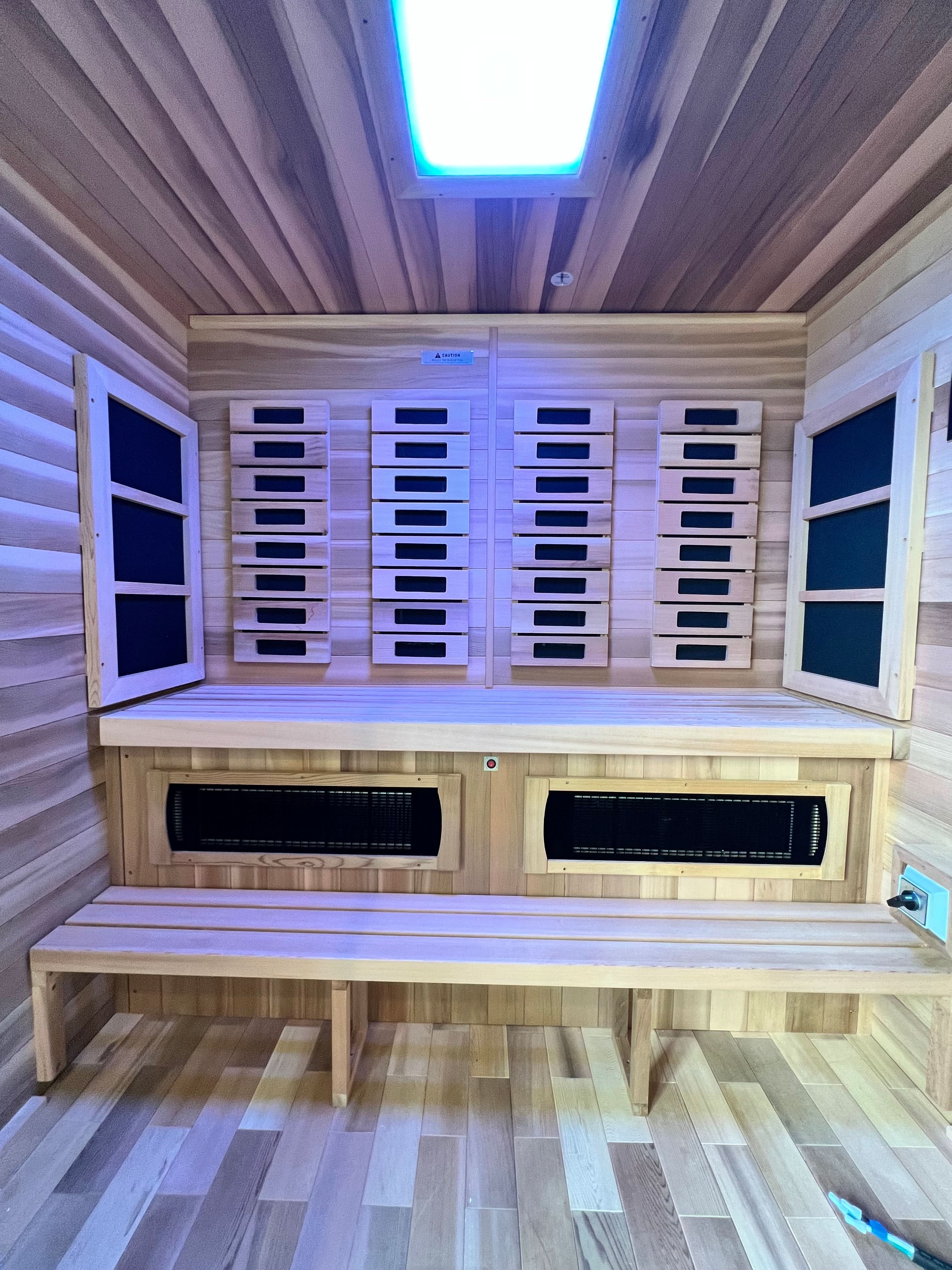 Golden Designs Karlstad 6 Person Outdoor-Indoor PureTech™ Hybrid Full Spectrum Sauna (GDI-8226-01) - Image 5