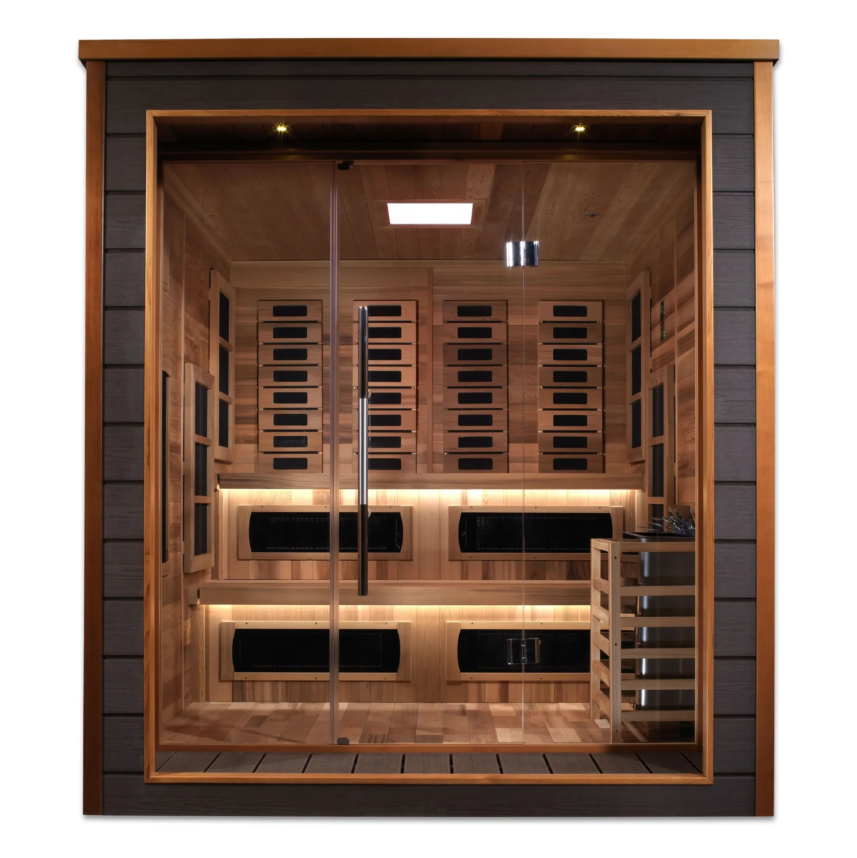 Golden Designs Karlstad 6 Person Outdoor-Indoor PureTech™ Hybrid Full Spectrum Sauna (GDI-8226-01) - Image 8