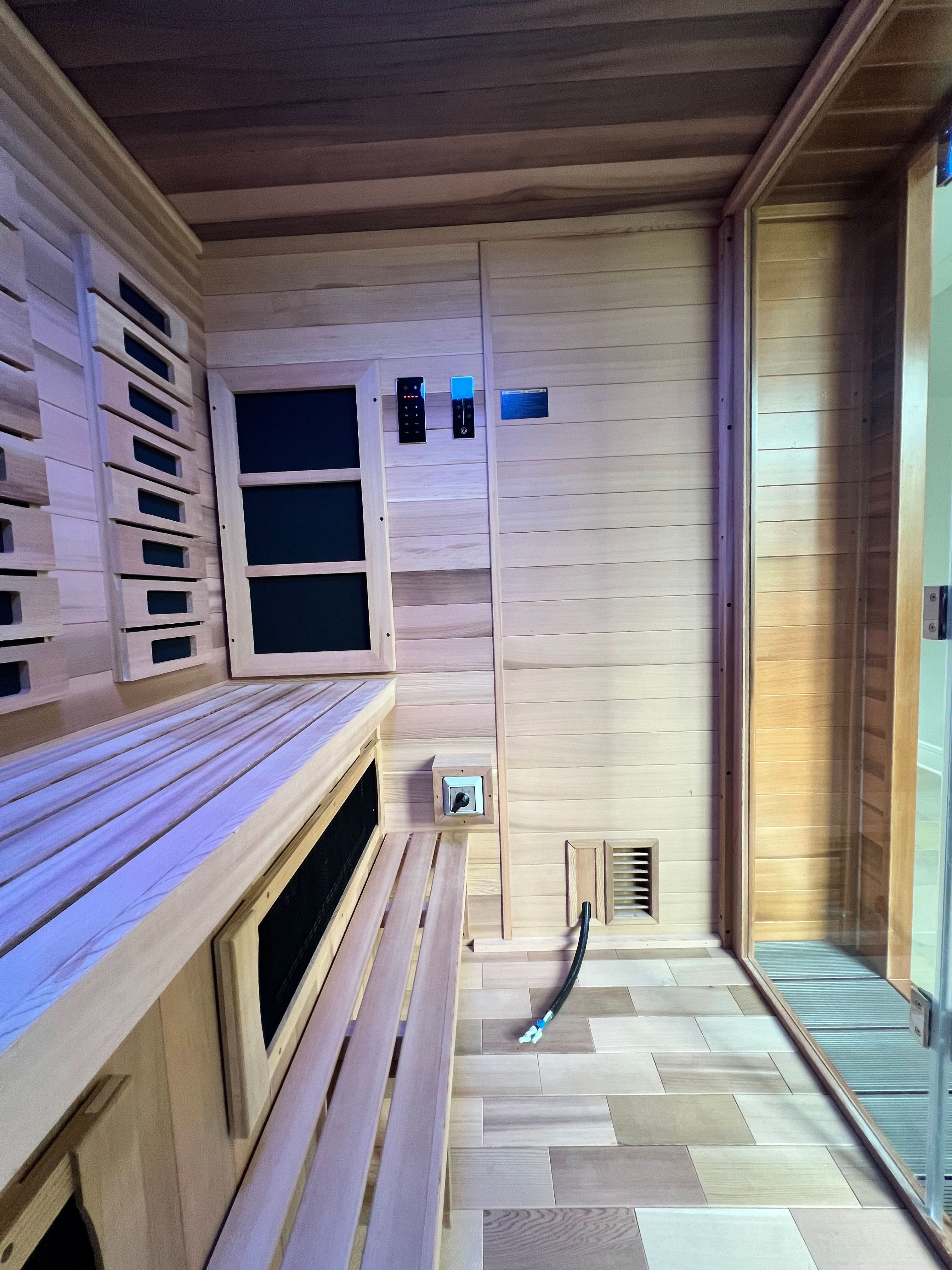 Golden Designs Visby 3 Person Outdoor-Indoor PureTech™ Hybrid Full Spectrum Sauna (GDI-8223-01) - Image 8