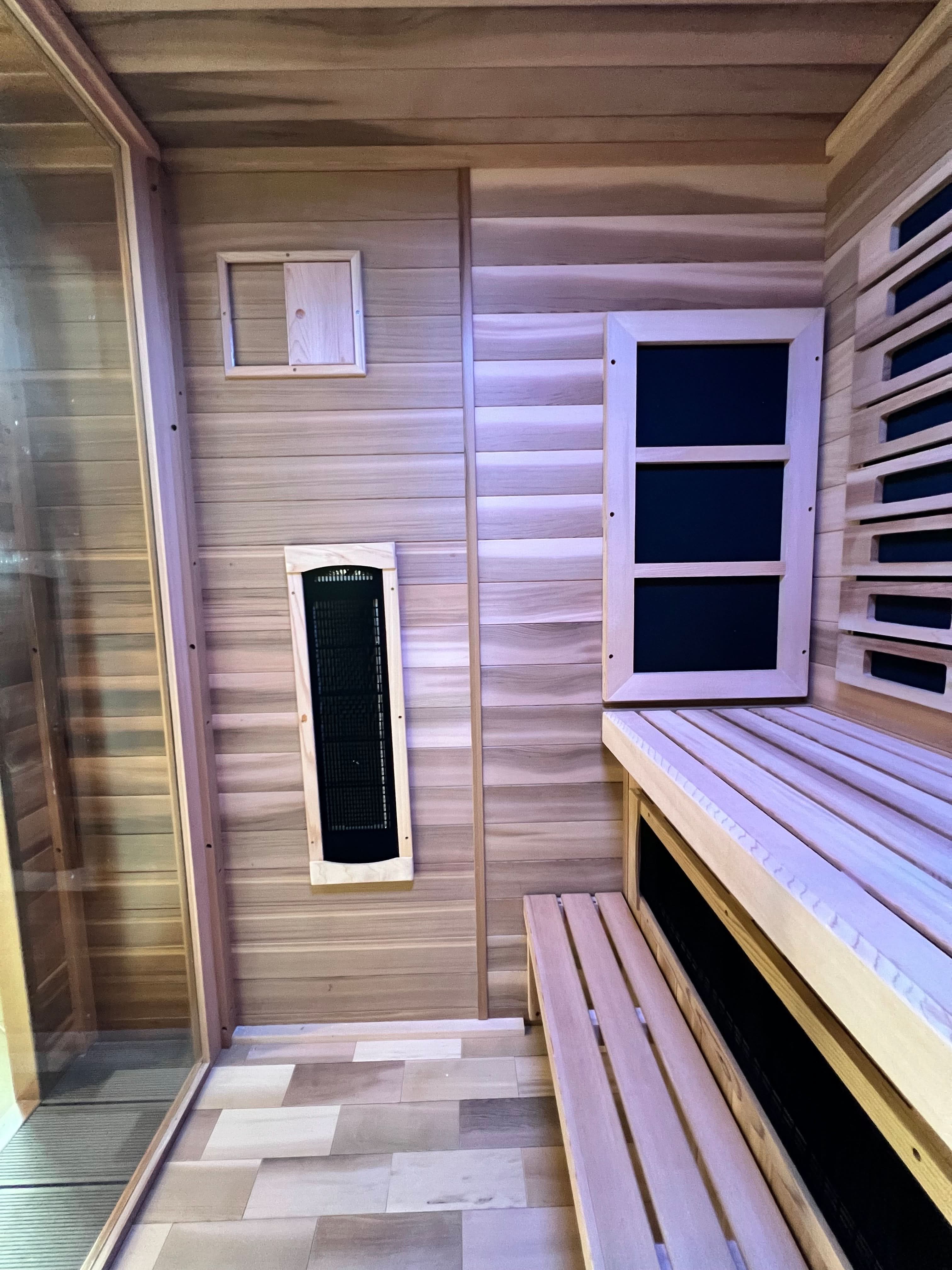 Golden Designs Visby 3 Person Outdoor-Indoor PureTech™ Hybrid Full Spectrum Sauna (GDI-8223-01) - Image 7