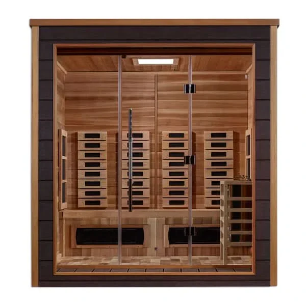 Golden Designs Visby 3 Person Outdoor-Indoor PureTech™ Hybrid Full Spectrum Sauna (GDI-8223-01) - Image 10
