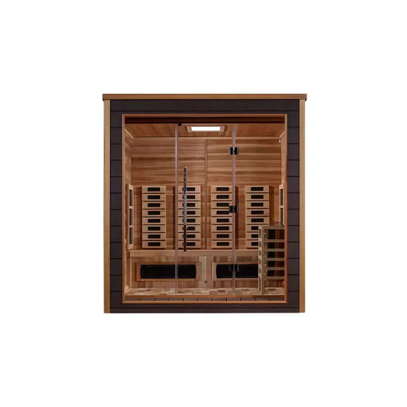 Golden Designs Visby 3 Person Outdoor-Indoor PureTech™ Hybrid Full Spectrum Sauna (GDI-8223-01) - Image 11