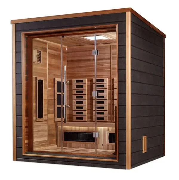 Golden Designs Visby 3 Person Outdoor-Indoor PureTech™ Hybrid Full Spectrum Sauna (GDI-8223-01) - Image 13