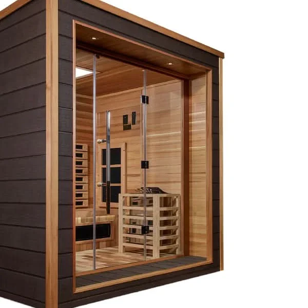 Golden Designs Visby 3 Person Outdoor-Indoor PureTech™ Hybrid Full Spectrum Sauna (GDI-8223-01) - Image 14