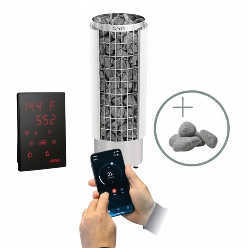 Harvia Cilindro Series 10.5kW Sauna Heater Package - Image 3