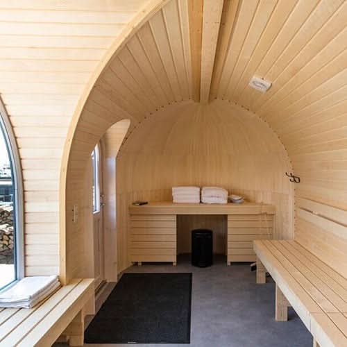 Iglucraft Panoramic Iglusauna 6 Person Wood Fired Outdoor Sauna - Image 10