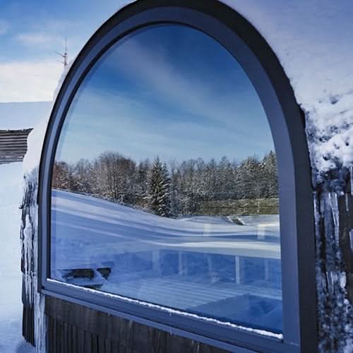 Iglucraft Panoramic Iglusauna 6 Person Wood Fired Outdoor Sauna - Image 11