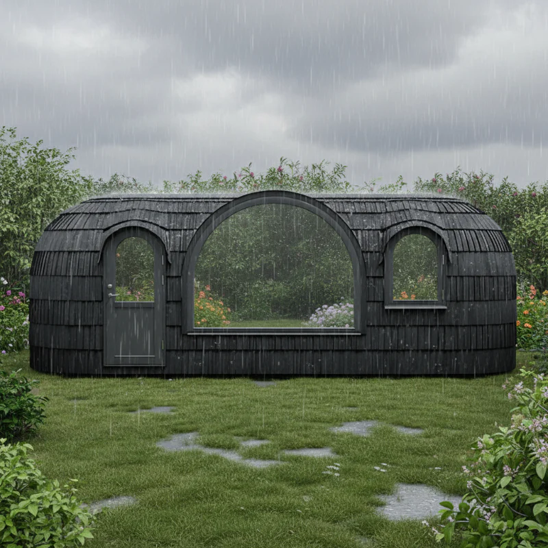 Iglucraft Panoramic Iglusauna 6 Person Wood Fired Outdoor Sauna - Image 5